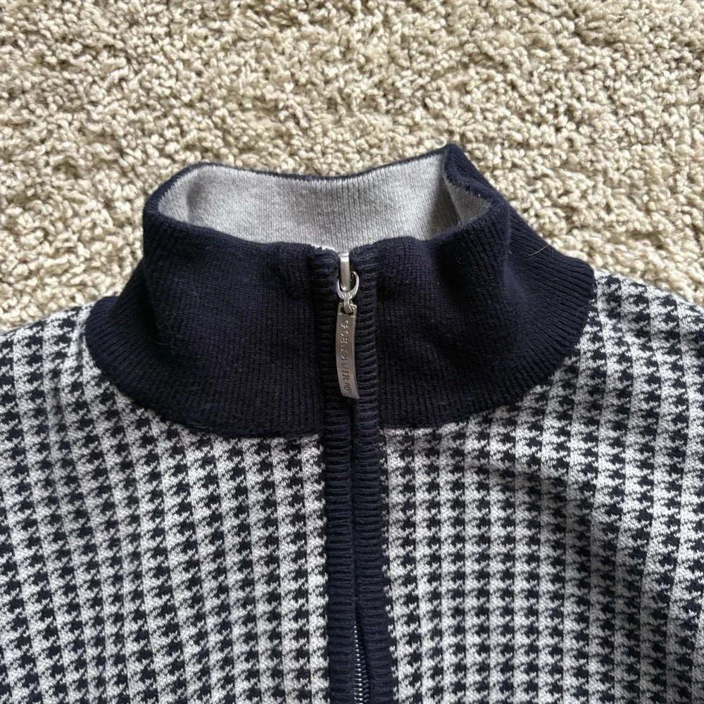 Glenmuir 1/4 Zip Sweeter‎ Pullover Golf Men's XL Gray Multi Color Preppy Pattern